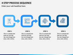4 Step Process Sequence PPT Slide 1