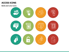 Access Icons PPT Slide 2
