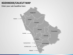 Kozhikode / Calicut Map for PowerPoint and Google Slides - PPT Slides