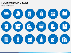 Food Packaging Icons PowerPoint Slide 1