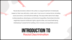 Racial Discrimination PPT Slide 2