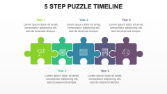 Puzzle Timeline PPT Slide 3