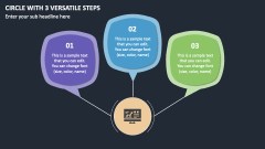 Circle with 3 Versatile Steps PPT Slide 1