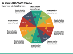 10 Stage Decagon Puzzle PPT Slide 2