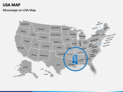 Mississippi Map PPT Slide 4