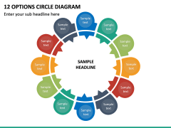 12 Options Circle Diagram PPT Slide 2
