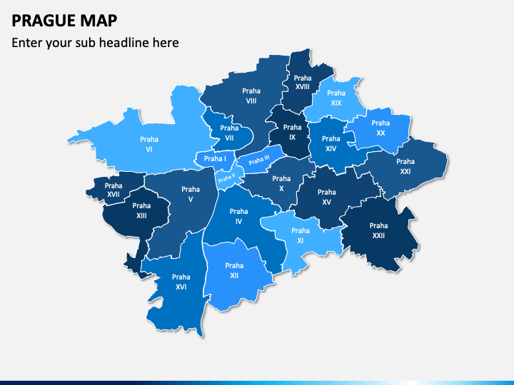 Prague Map PPT Slide 1