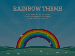 Rainbow Theme Animated Presentation - SketchBubble