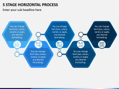 5 Stage Horizontal Process PPT Slide 1