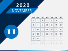 Calendar 2020 - Type 4 PPT Slide 12