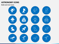 Astronomy Icons PPT Slide 1