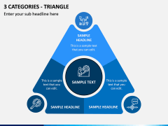 3 Categories - Triangle PPT Slide 1