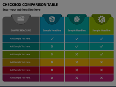 Checkbox Comparison Table Animated Presentation - SketchBubble