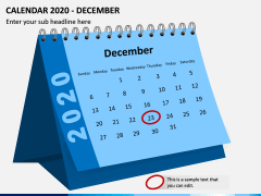 Desk Calendar 2020 PPT Slide 12