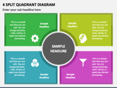 4 Split Quadrant Diagram PPT Slide 1