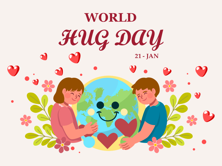 World Hug Day - Free Download PPT Slide 1
