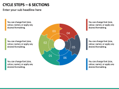 Cycle Steps – 6 Sections PPT Slide 2