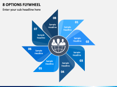 8 Options Flywheel PPT Slide 1