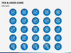 Tick and Cross Icons PPT Slide 1