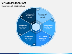 6 Pieces Pie Diagram PowerPoint Presentation Slides - PPT Template