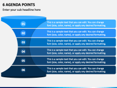 6 Agenda Points PPT Slide 2