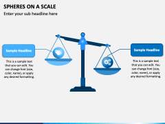 Spheres on a Scale PowerPoint Template - PPT Slides