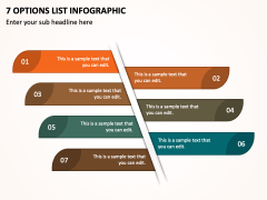 7 Options List Infographic PPT Slide 1