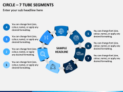 Circle – 7 Tube Segments PPT Slide 1