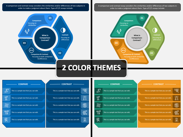 Compare and Contrast PowerPoint Template