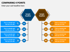 Comparing 4 Points PowerPoint Presentation Slides - PPT Template