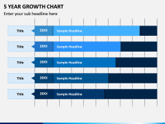 5 Year Growth Chart PPT Slide 4