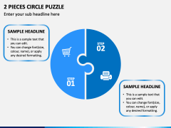2 Piece Circle Puzzle PPT Slide 1