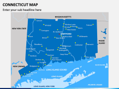 Connecticut Map PPT Slide 1