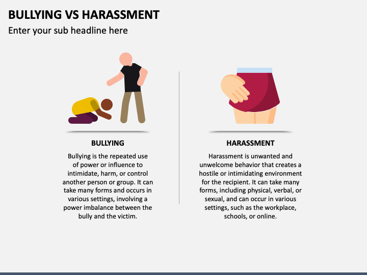 Bullying Vs Harassment PPT Slide 1