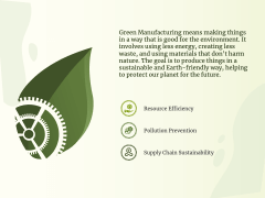 Green Manufacturing PowerPoint and Google Slides Template - PPT Slides