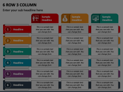 6 Row 3 Column Animated Presentation - SketchBubble