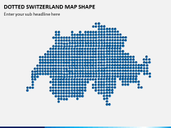 Dotted Switzerland Map PPT Slide 1