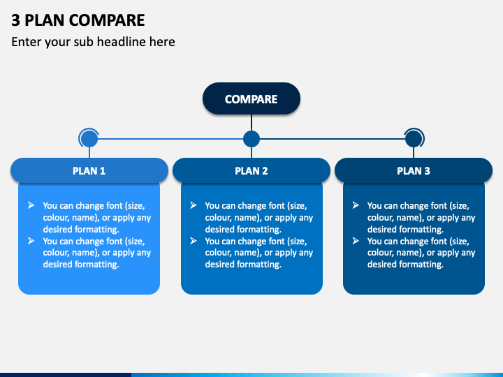 3 Plan Compare PPT Slide 1
