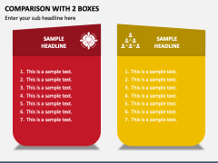Comparison with 2 Boxes PPT Slide 1