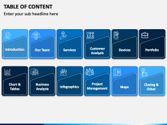 Table of Content PowerPoint and Google Slides Template - PPT Slides