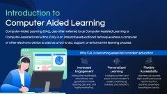 Computer Aided Learning PPT Slide 2