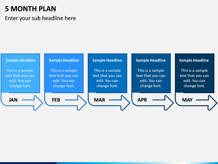 5 Month Plan PPT Slide 1