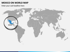 Mexico on World Map PPT Slide 2