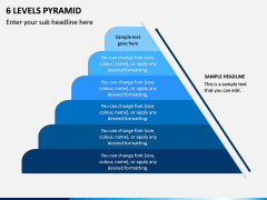 6 Levels Pyramid PPT Slide 1