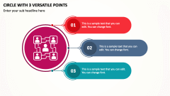 Circle with 3 Versatile Points PPT Slide 1