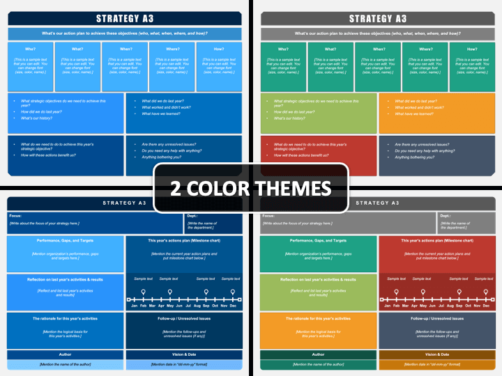 Strategy A3 PowerPoint Template PPT Slides