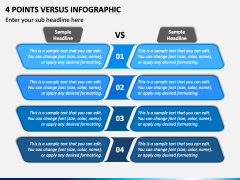 4 Points Versus Infographic PPT Slide 2