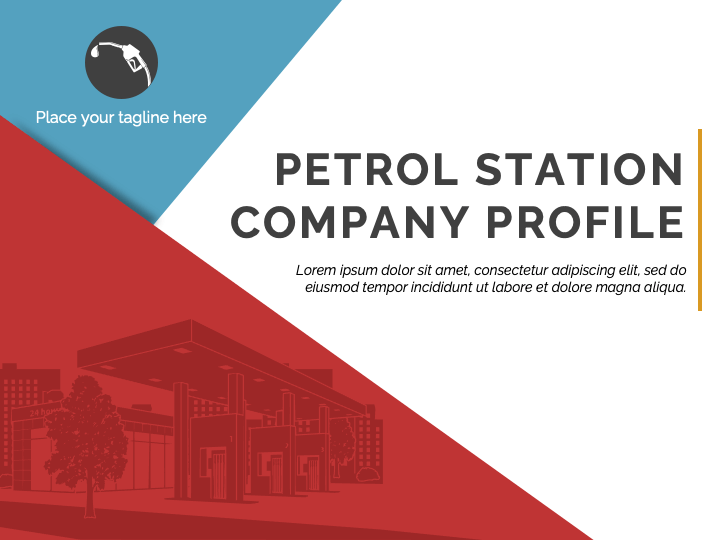 Petrol Station Company Profile PPT Slide 1