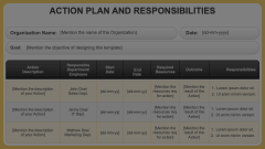 Action Plan and Responsibilities Animated Presentation - SketchBubble