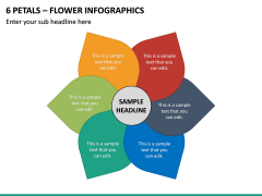 6 Petals - Flower Infographics PPT Slide 2